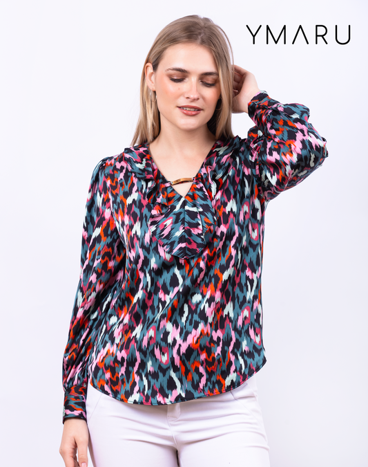 BLUSA PERLA ESTAMPADO